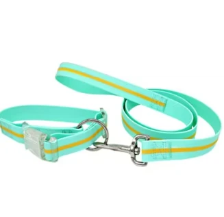 Custom Logo Waterproof Dog Collarwholesale PVC Coated Dog Leashfashion Luxury Dog Collar With Detachable Lace best