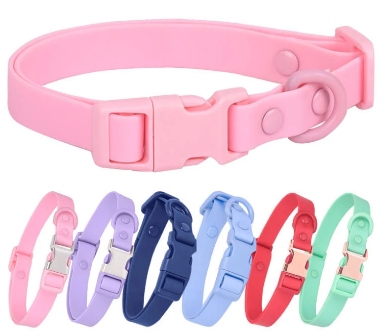 Custom PVC Coated Webbing Pet Collar Wholesale